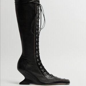 NWT - Miista - Shana Boots - Black Stretch Nappa Leather - Box included :)